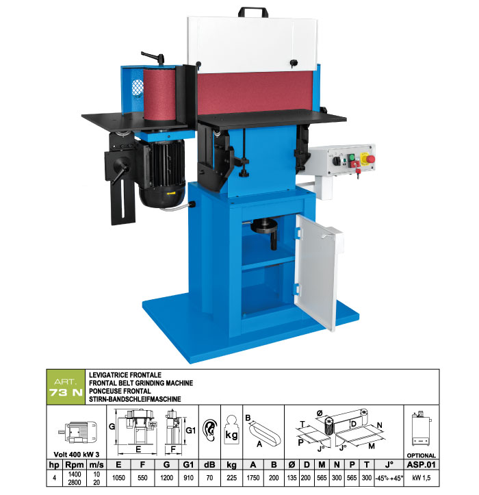 ART.73N - Belt grinding machine - st835