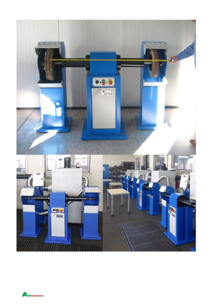 ART.94 - Polishing machine &Oslash;400 mm - double shaft motor &Oslash;35 - kW 5,5 (hp 7,5) Rpm 1400/2800 - st788